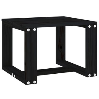 Tuinbijzettafel 40x38x28,5 cm massief grenenhout zwart 5