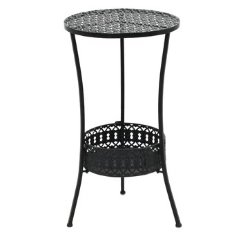 Bistrotafel 40x70 cm metaal zwart 1