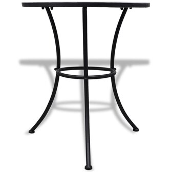 Bistrotafel 60 cm moza&iuml;ek blauw en wit 2