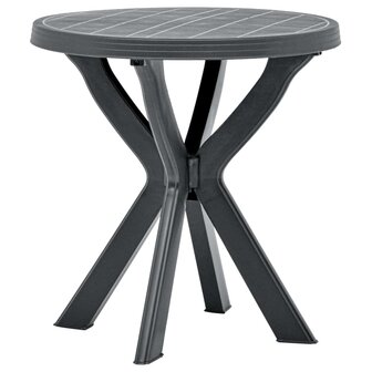 Bistrotafel &Oslash;70 cm kunststof antraciet 3