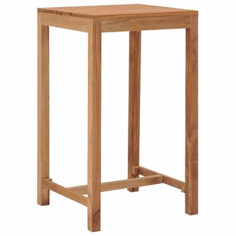 Tuinbartafel 60x60x105 cm massief teakhout 1