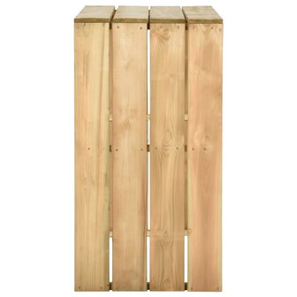 Bartafel 100x60x110 cm ge&iuml;mpregneerd grenenhout 3