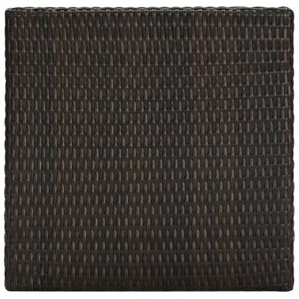 Tuinbartafel 60,5x60,5x110,5 cm poly rattan bruin 3