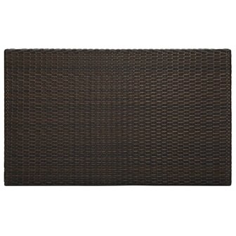 Tuinbartafel 100x60,5x110,5 cm poly rattan bruin 4