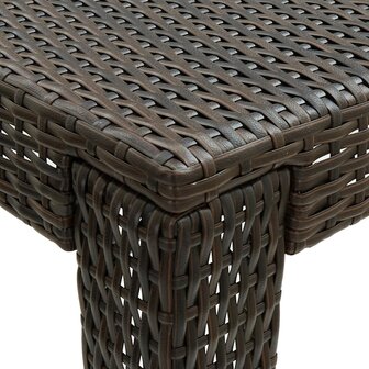 Tuinbartafel 140,5x60,5x110,5 cm poly rattan bruin 4