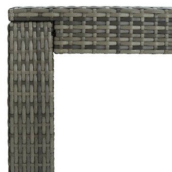 Tuinbartafel 140,5x60,5x110,5 cm poly rattan grijs 5