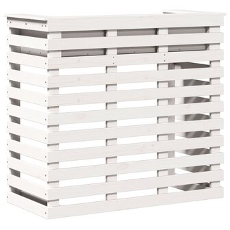 Tuinbartafel 113,5x50x103 cm massief grenenhout wit 2