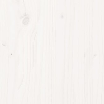 Tuinbartafel met dak 112,5x57x195,5 cm massief hout wit 8
