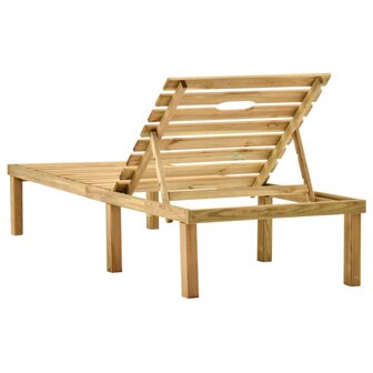 Ligbed met tafel ge&iuml;mpregneerd grenenhout 4