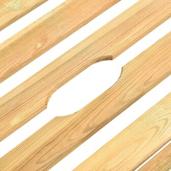 Ligbed met tafel ge&iuml;mpregneerd grenenhout 6