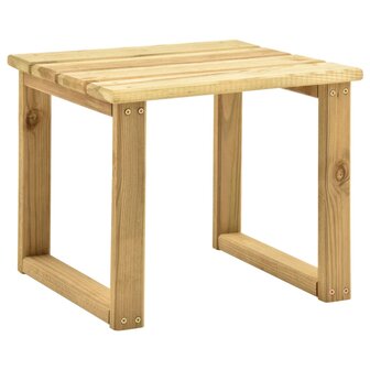 Ligbed met tafel ge&iuml;mpregneerd grenenhout 8