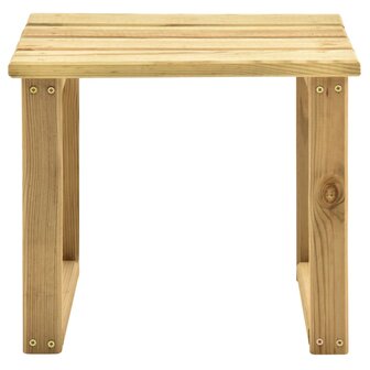 Ligbed met tafel ge&iuml;mpregneerd grenenhout 7