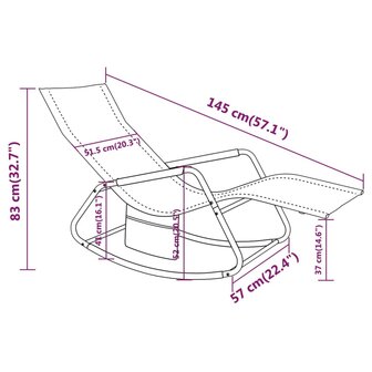 Ligbed staal en textileen zwart 7
