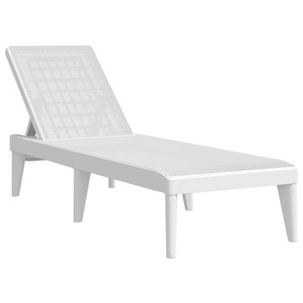 Ligbed 186x60x29 cm polypropeen wit 2