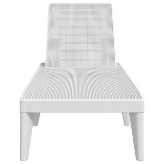 Ligbed 186x60x29 cm polypropeen wit 4
