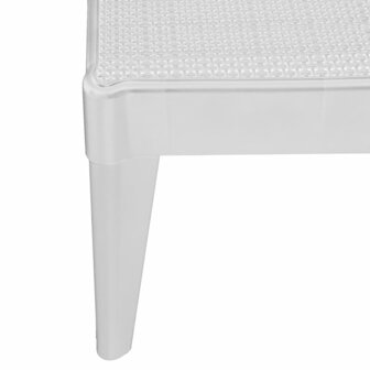 Ligbed 186x60x29 cm polypropeen wit 9