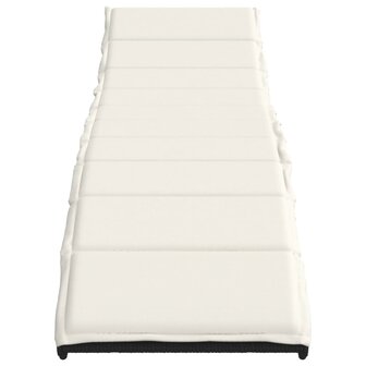 Ligbed met kussen 55x199x50 cm poly rattan zwart 4