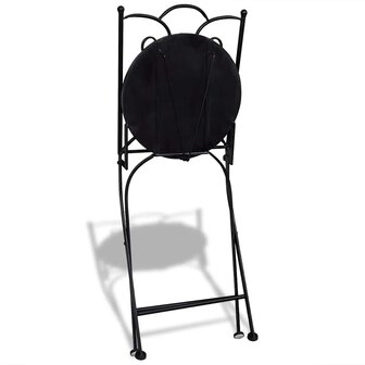 Bistrostoelen inklapbaar 2 st keramiek terracottakleurig 6