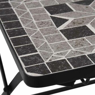 Bistrostoelen moza&iuml;ek 2 st grijs 8