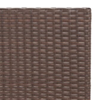 3-delige Bistroset inklapbaar poly rattan bruin 9