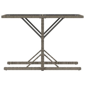 3-delige Bistroset met kussens poly rattan grijs 8