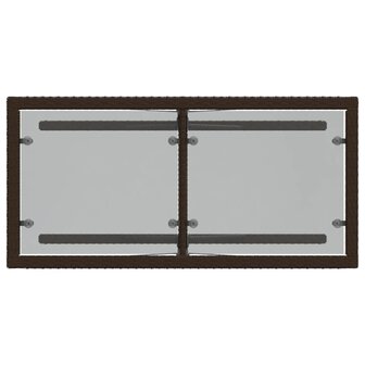 3-delige Bistroset met kussens poly rattan bruin 9