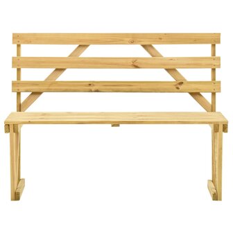 Tuinbank 120 cm ge&iuml;mpregneerd grenenhout 2