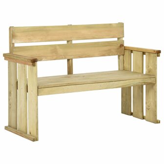 Tuinbank 121 cm ge&iuml;mpregneerd grenenhout 1