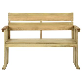 Tuinbank 121 cm ge&iuml;mpregneerd grenenhout 2