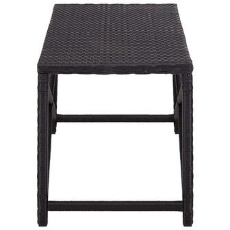 Tuinbank 120 cm poly rattan zwart 3
