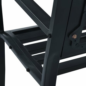 Tuinbank 125 cm staal zwart 7