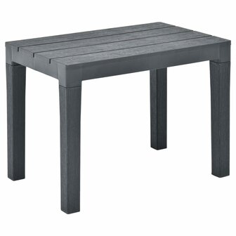 Tuinbanken 2 st kunststof antraciet 2