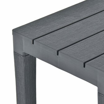 Tuinbanken 2 st kunststof antraciet 5