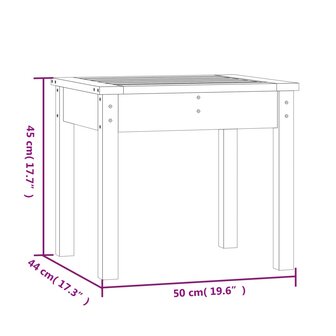Tuinbank 50x44x45 cm massief grenenhout honingbruin 8