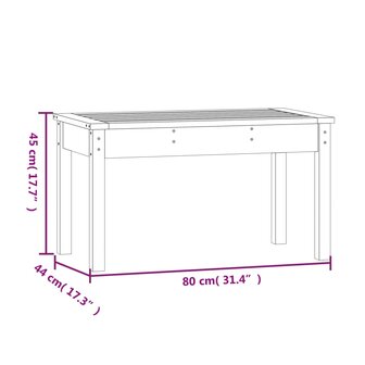 Tuinbank 80x44x45 cm massief grenenhout honingbruin 8