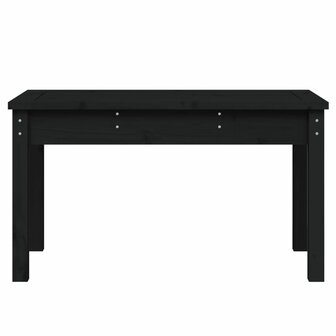 Tuinbank 80x44x45 cm massief grenenhout zwart 4