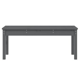 Tuinbank 109x44x45 cm massief grenenhout grijs 4