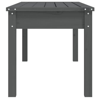 Tuinbank 109x44x45 cm massief grenenhout grijs 5
