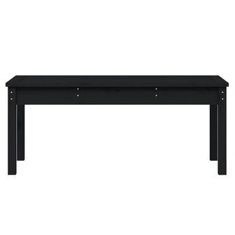 Tuinbank 109x44x45 cm massief grenenhout zwart 4