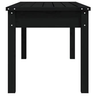 Tuinbank 109x44x45 cm massief grenenhout zwart 5