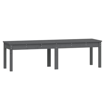 Tuinbank 2-zits 159,5x44x45 cm massief grenenhout grijs 2