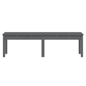 Tuinbank 2-zits 159,5x44x45 cm massief grenenhout grijs 4
