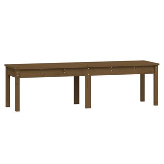 Tuinbank 2-zits 159,5x44x45 cm massief grenenhout honingbruin 2