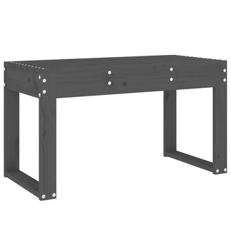 Tuinbank 80x38x45 cm massief grenenhout grijs 2