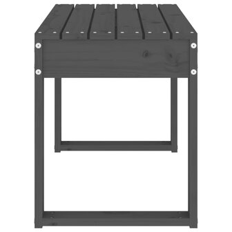 Tuinbank 80x38x45 cm massief grenenhout grijs 4