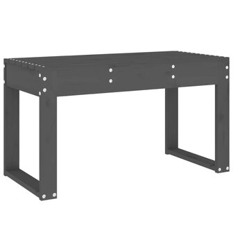 Tuinbank 80x38x45 cm massief grenenhout grijs 5