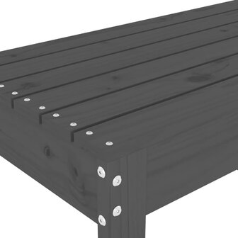 Tuinbank 80x38x45 cm massief grenenhout grijs 6