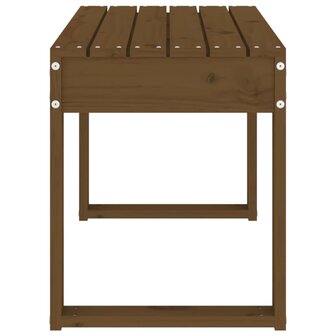 Tuinbank 80x38x45 cm massief grenenhout honingbruin 4