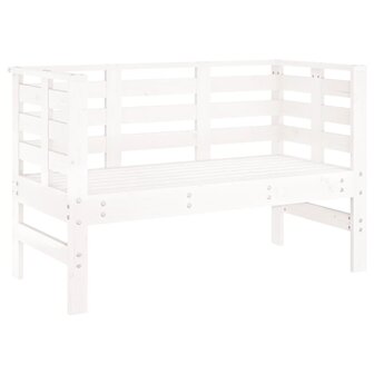 Tuinbankje 111,5x53x71 cm massief grenenhout wit 2