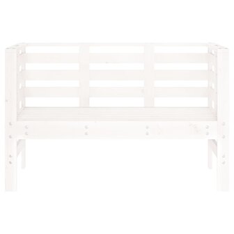 Tuinbankje 111,5x53x71 cm massief grenenhout wit 4